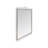 Squiggle Rectangle Champagne Silver Mirror