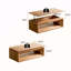 Table basse 43,3 po à plateau relevable moderne en placage de bois massif-57465451