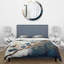 Ensemble de housse de couette en microfibre / polyester Blue Cherry Blossom Branch V-1978323678