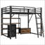Grand lit mezzanine avec bureau et DEL-1210630971