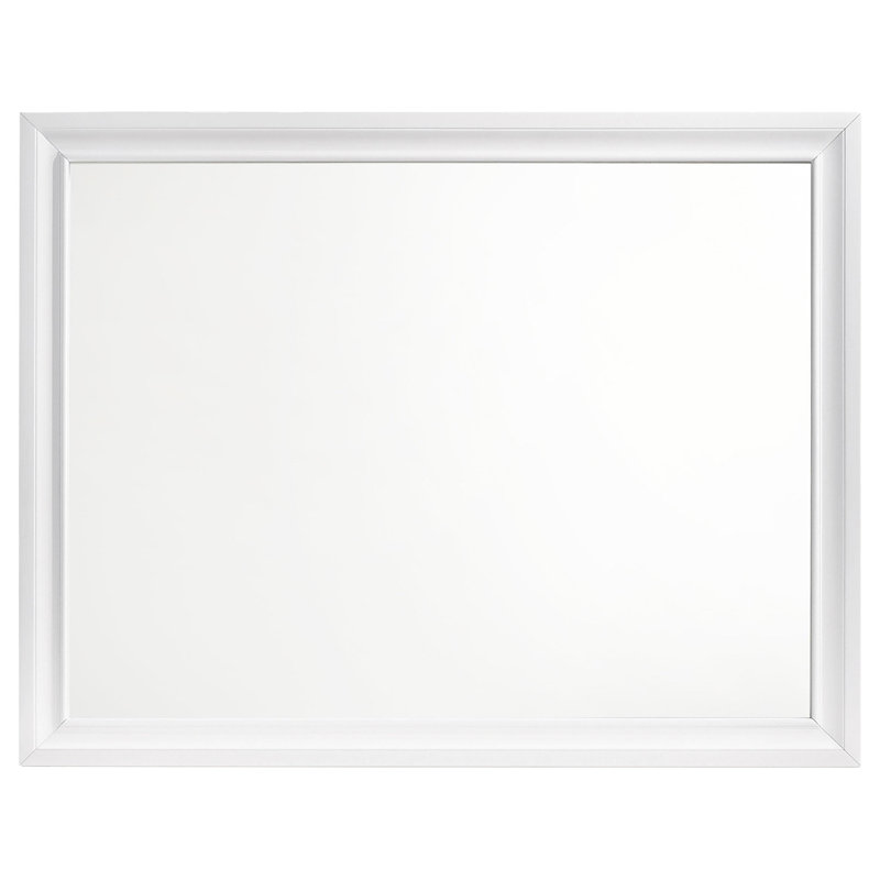 Miroir de commode Mildred, Blanc