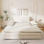 Double chaise longue surdimensionnée rembourrée avec accoudoirs larges pour les salons, les appartements-1214894048