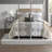 Luxurious Bedding Sets Polyester Design Black Ivory King
