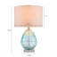 Lampe de table en verre