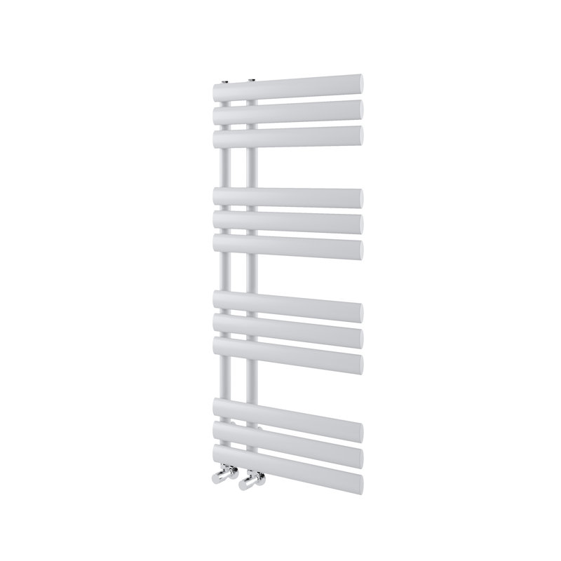 Flat Panel Towel Rail Heated Towel Rails, White, 113cm H x 50cm W x 56cm D