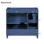 Meuble-lavabo bleu 36 po (lavabo non inclus)