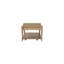 Table de cocktail au fini sable avec deux tiroirs de rangement et, en bois massif transitionnel de 47,88 po P x 28,62 po x H 18,57 po