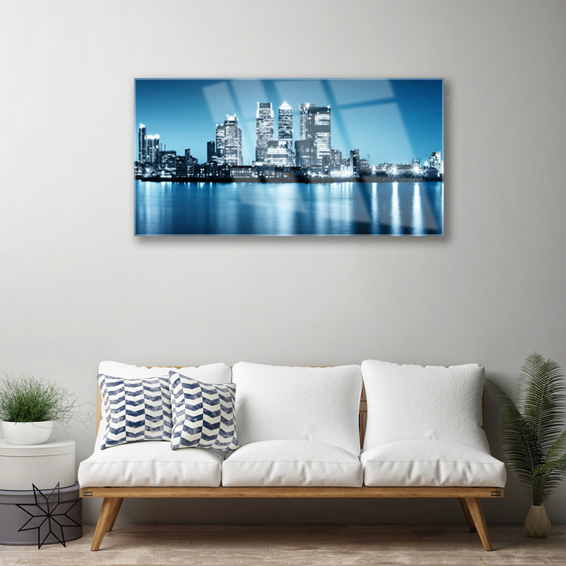 City Houses - Unframed Photograph on Glass