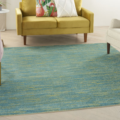 Tapis bleu nautique Yolonda