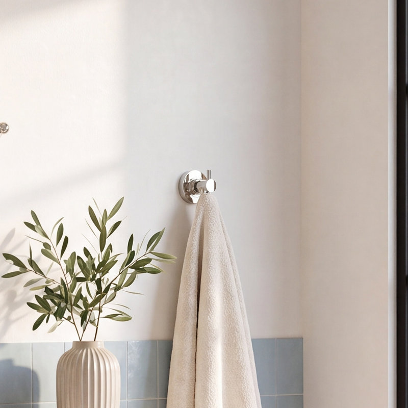 Lexia Single Robe Hook, Polished Nickel