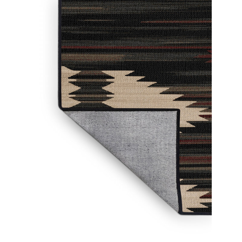  Tapis lavable Mountain Shadow Southwestern, Rectangulaire 8 pi x 10 pi