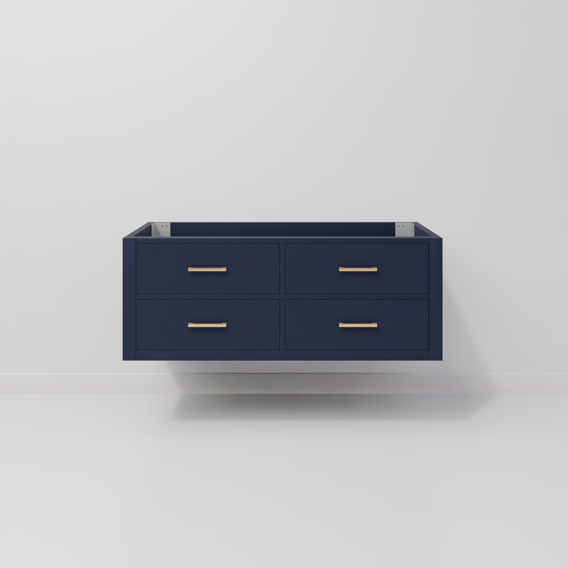 Meuble-lavabo simple l 48 po x P 22 po Castor, Bleu