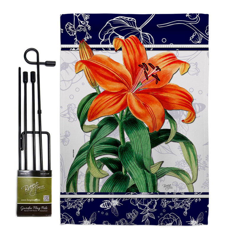 Double Sided 18.5'' H x 13'' W Polyester Flag Set