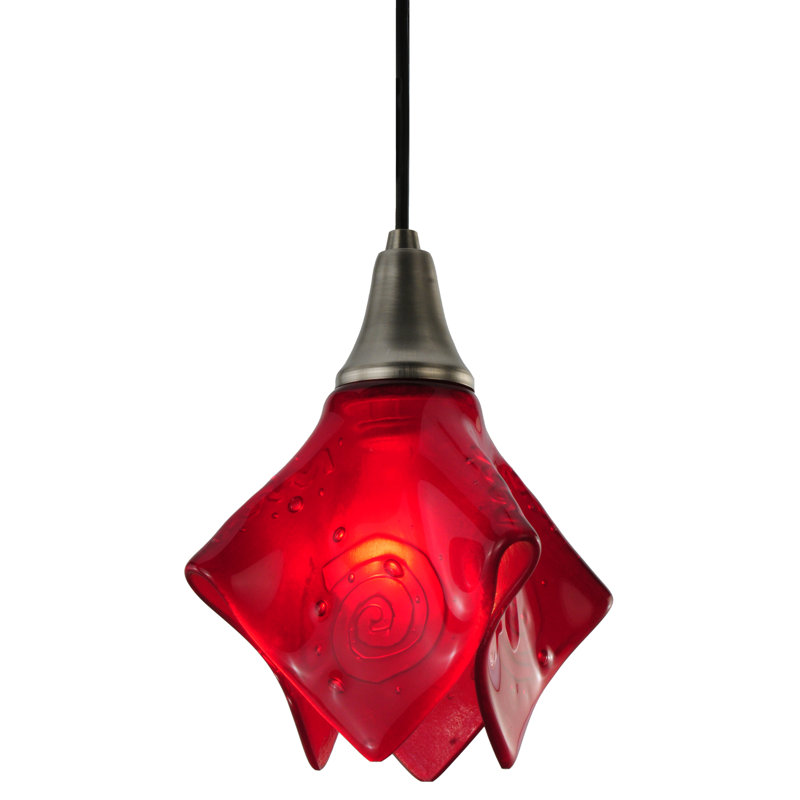Kayme 1 - Light Red Unique/Statement Pendant
