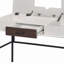 Bureau d'écriture naturel et noir avec port USB
