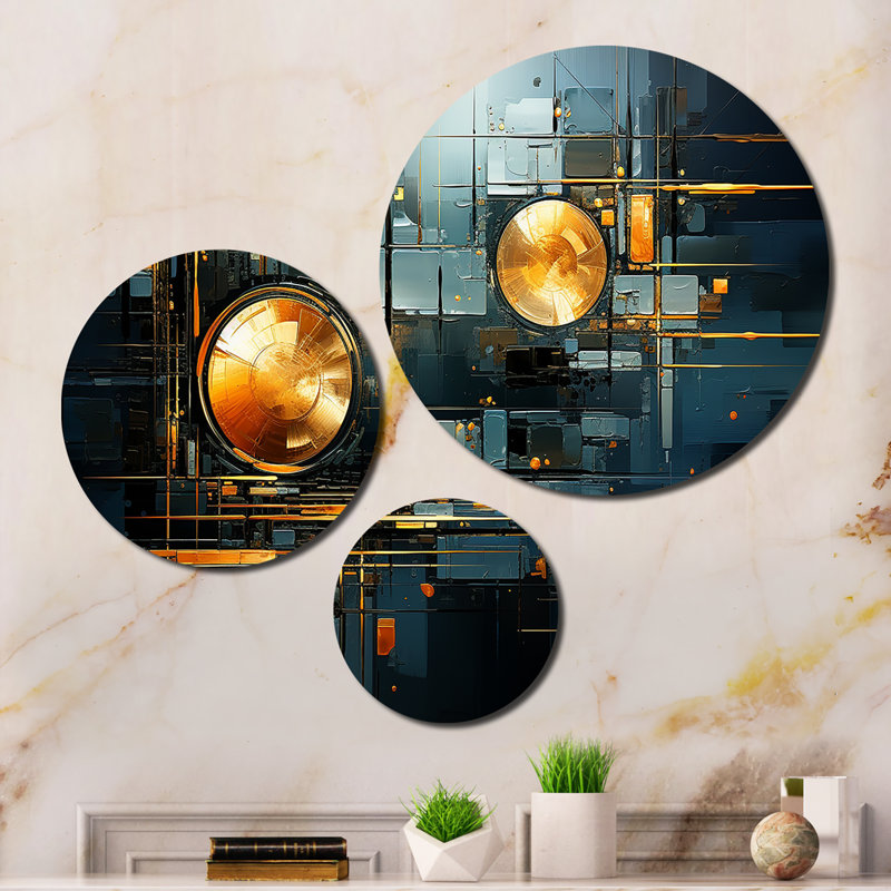 Abstract Wall Decor on Metal