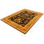 Tapis unique en laine noué à la main de style Ushak marine foncé 8 pi 10 po x 11 pi 11 po One-of-a-Kind