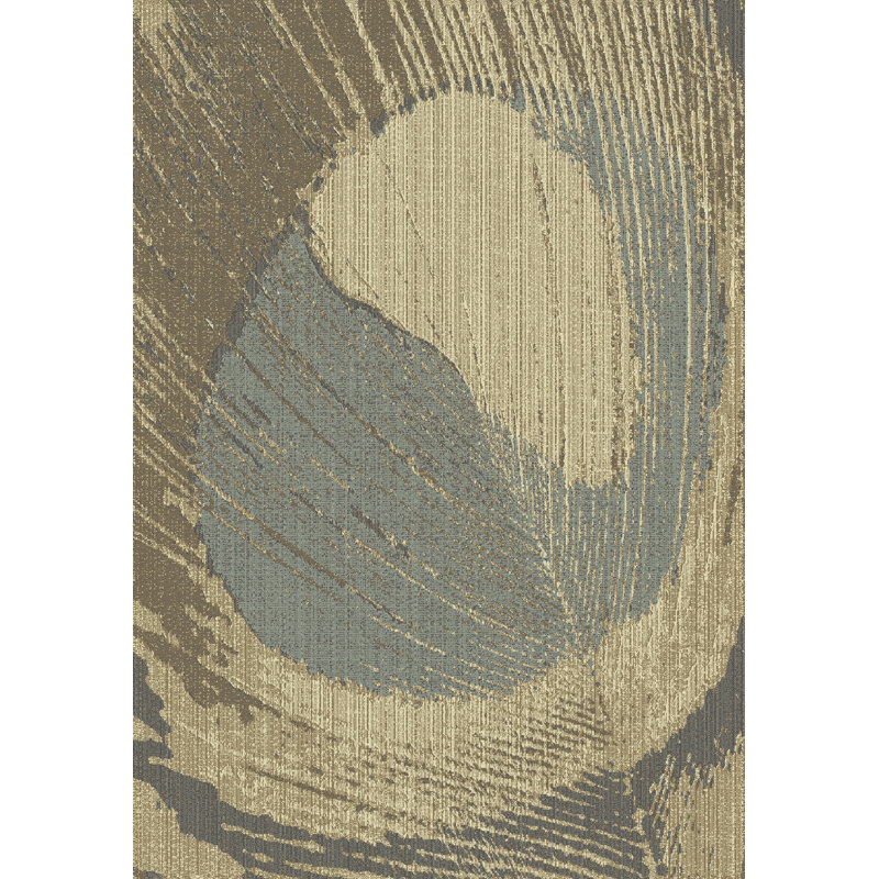 Tapis brun Alicia-Mae, Rectangle 5 pi 3 po x 7 pi 7 po
