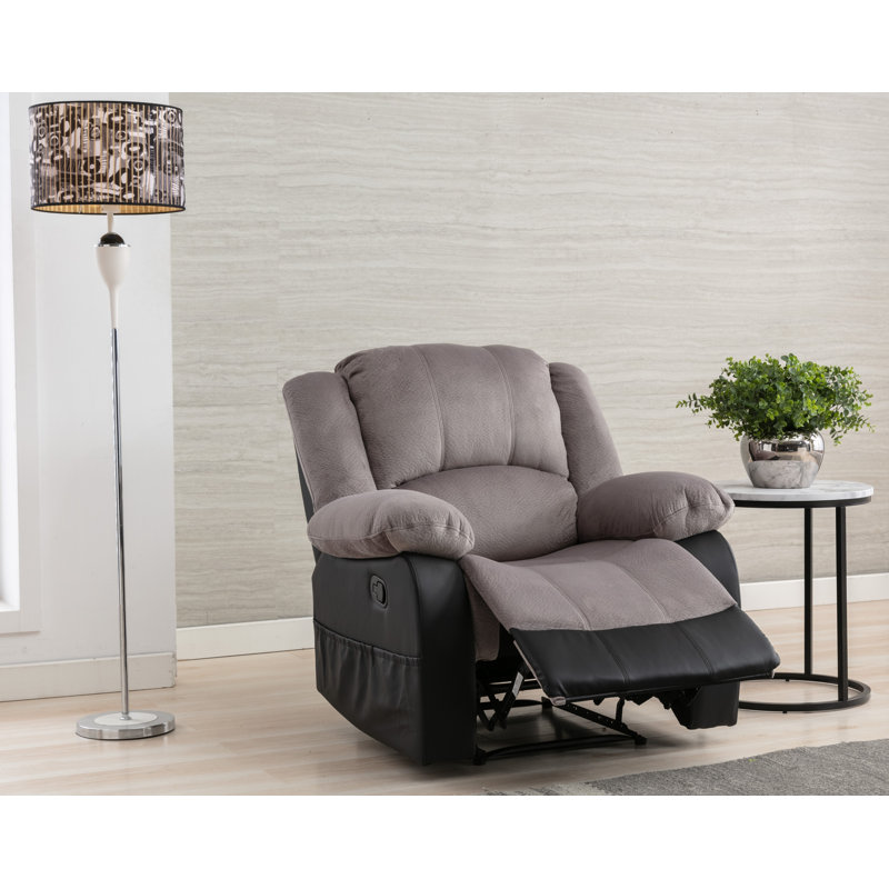 Fauteuil inclinable Alizzon, Mélange de polyester gris