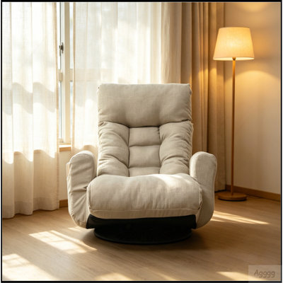 Adjustable head and waist, game chair, lounge chair in the living room, 360 degree rotatable sofa chair,Rotatable seat Leisure Chair deck chair