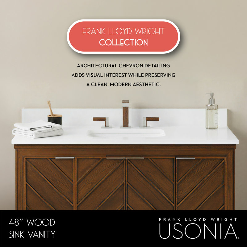 FLW Progression Wood Sink Vanity, 48