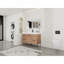 Meuble-lavabo autoportant 48 po avec lavabo en résine blanche et porte d'armoire à fermeture douce et 4 tiroirs