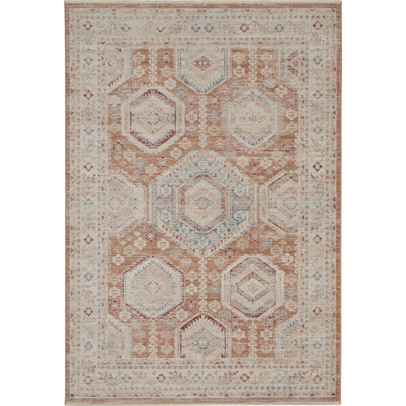 Silvian Geometric Indoor Rug, Rectangle 5'3" x 7'8"