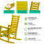 Chaise berçante surdimensionnée en PEHD d'extérieur-22411529