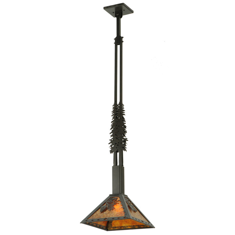 Rustic Lodge 1 - Light Pendant, 49" H x 17" W x 17" D