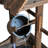 Outdoor Wood Weather Resistant Sculptural Fountain