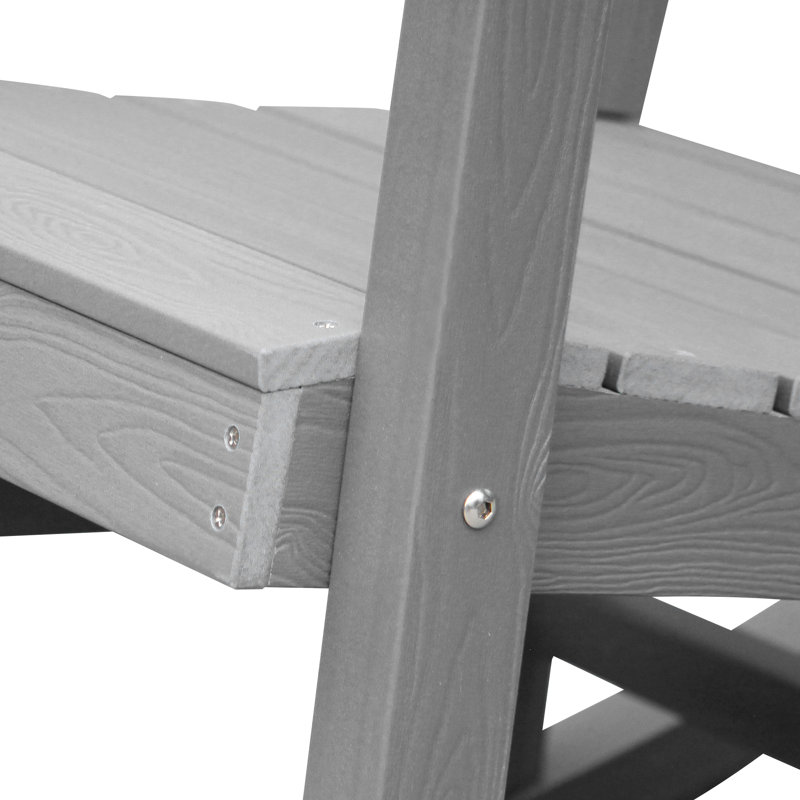 Ensemble de chaises berçantes en plastique Leiser, Gris