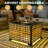 Canapé d'extérieur en rotin tissé avec table de bout lumineuse et fauteuil pivotant-102744627