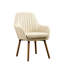 Chaise contemporaine brun clair - Pieds stables et rembourrage en mousse confortable au fini brun-123277749