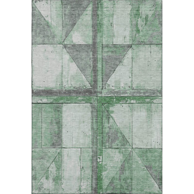 Premium Machine Washable Medena AMF1876 Geometric Rug