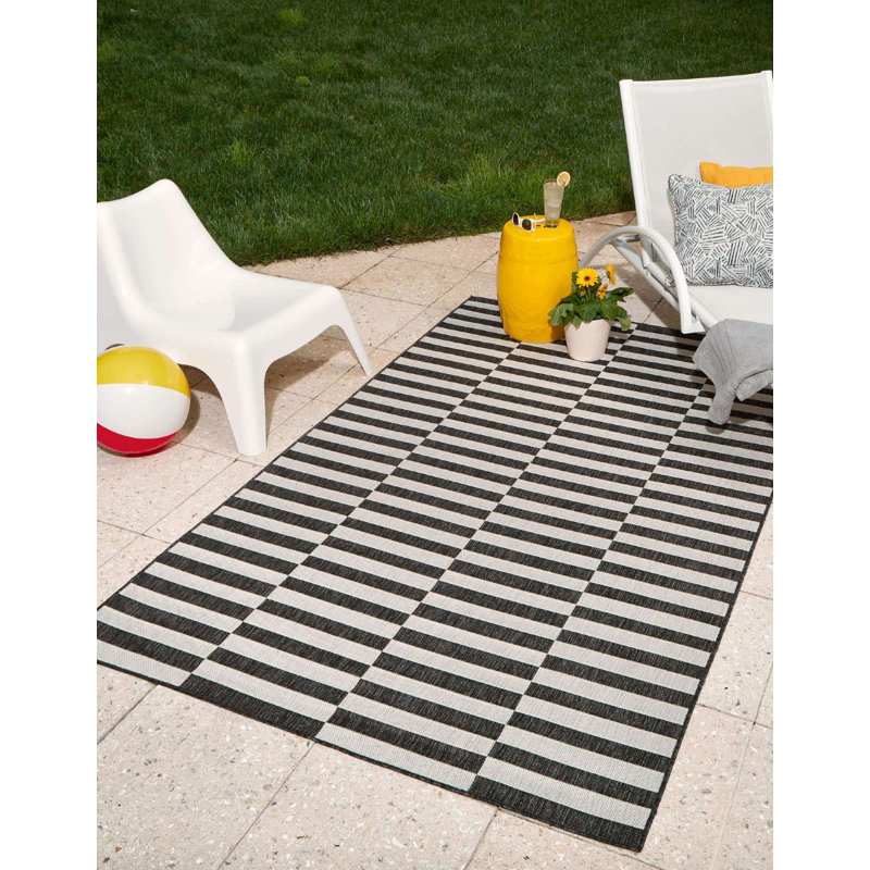 Tapis d'extérieur scintillant gris, Rectangle 9 pi x 12 pi