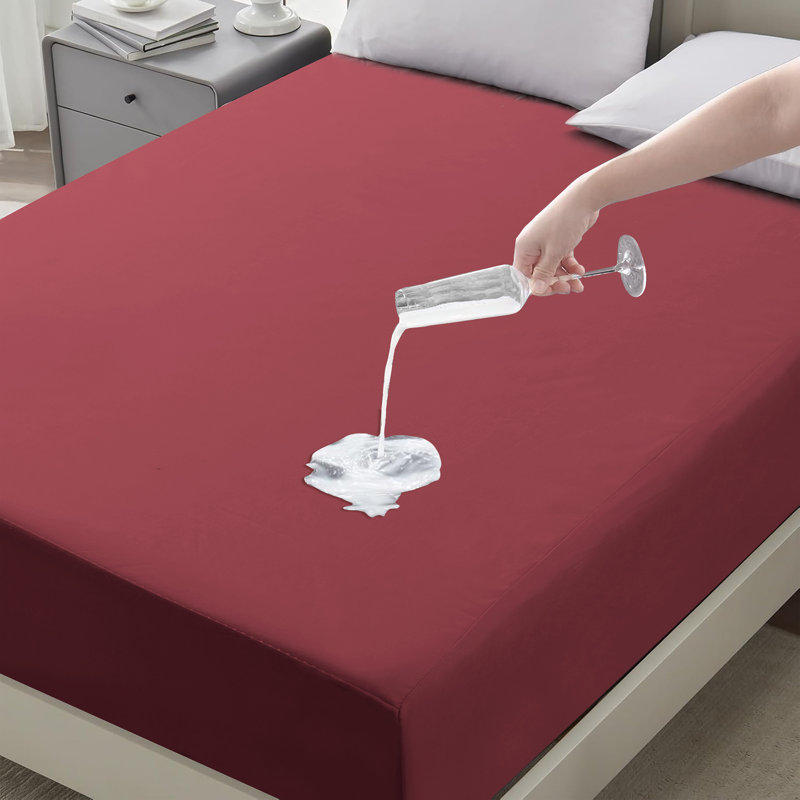 Mattress Protector Case Pack, Red, Double (4'6)