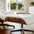 Leather Lounge Chair With Ottoman, Solid Wood Frame, Aluminum Alloy Base-310313417