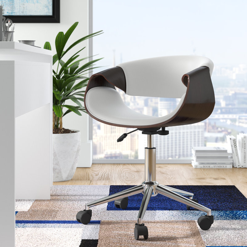 Chaise de travail Bartinus, Blanc