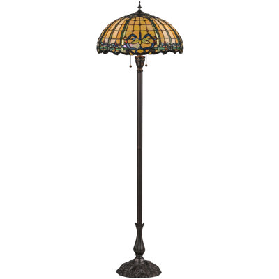 63"H Dragonfly Trellis Floor Lamp