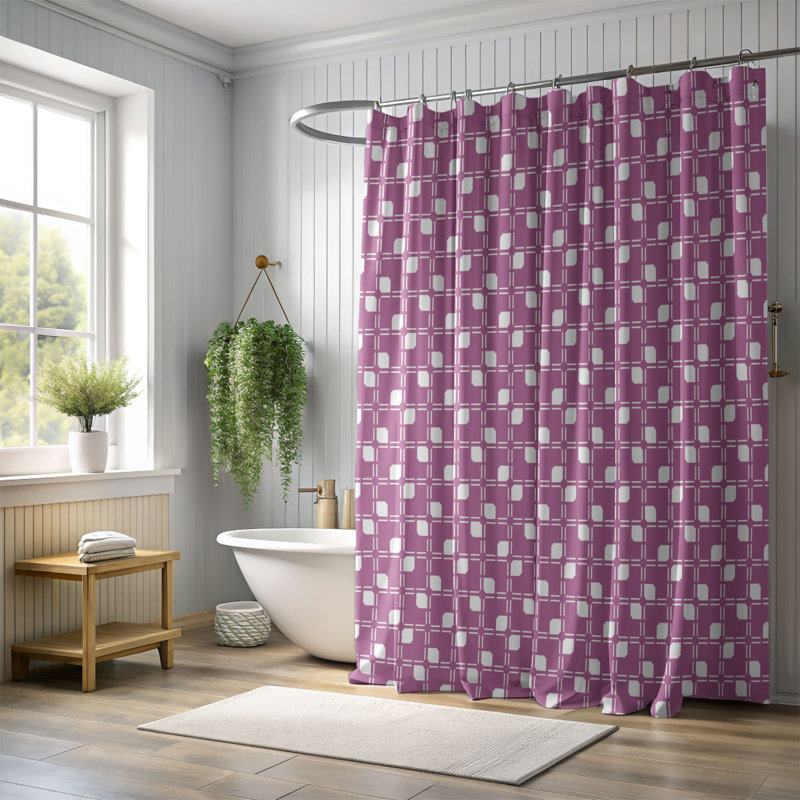 Marine Drift - Premium Shower Curtain, Purple, 74"H x 71"W