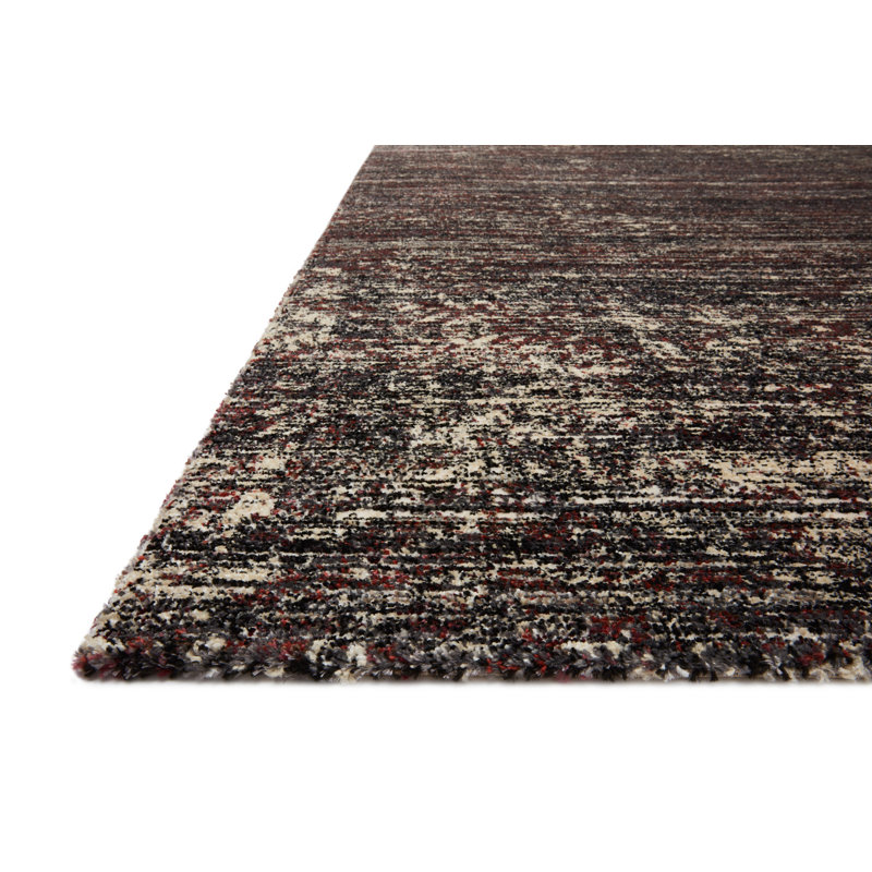 Tapis noir tissé à la machine lazro, Rectangle 11 pi 6 po x 15 pi