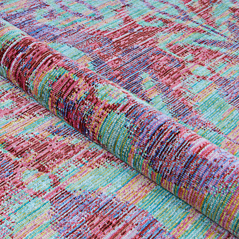 Tapis mauve pour l'intérieur et l'extérieur Mansel, Rectangle 5 pi 3 po x 7 pi 2 po
