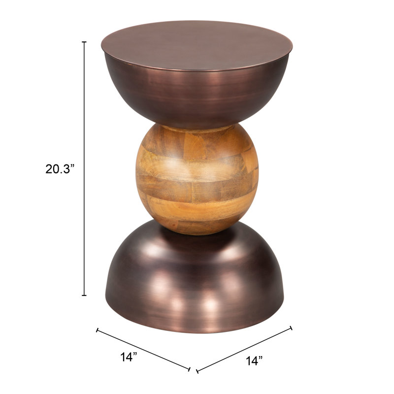 Table d'appoint Tripoli bronze