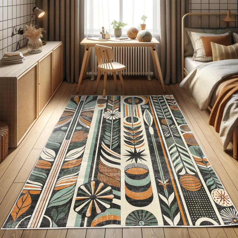 Machine Printed 152cm X 76cm Area Rug