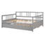 Lit de jour moderne double, lit de jour avec lit gigogne simple-481787832