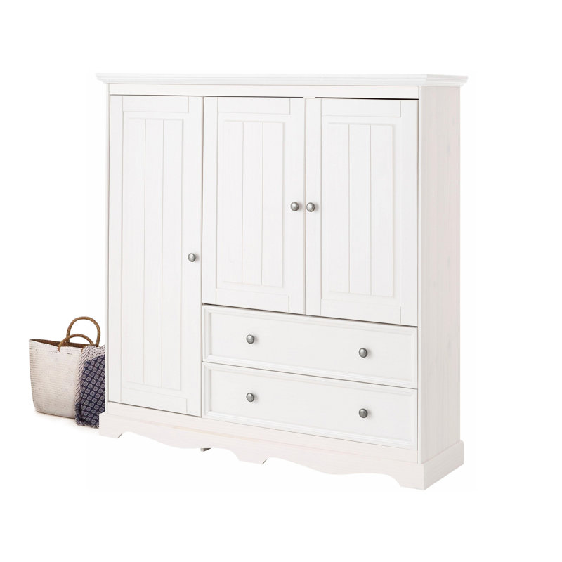 Ruth 3 Door Solid Wood Wardrobe