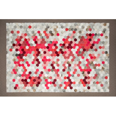 Angulo Cowhide Geometric Area Rug