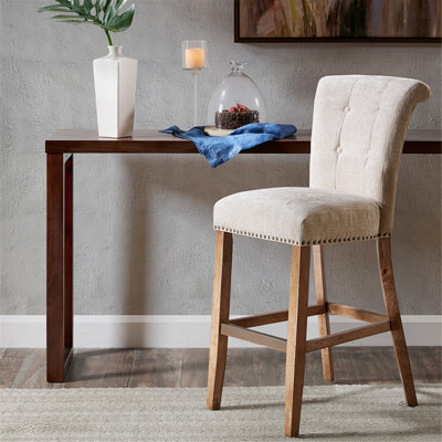30" Bar Stool with Footrest and Back