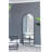 28X1X74" Celine Black Arch Body Mirror-1490428493