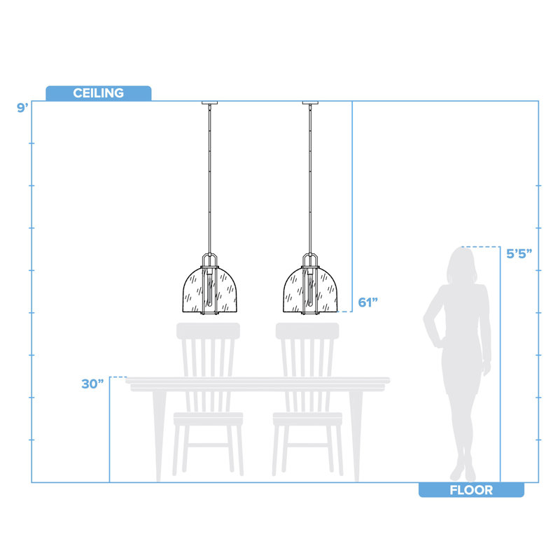 Benda 1 - Light Dome Pendant, Black, 16.5" H x 16" W x 16" D